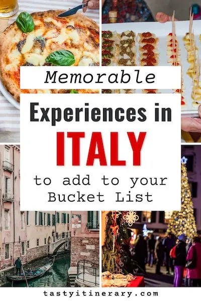pinterest marketing image | experience in italy