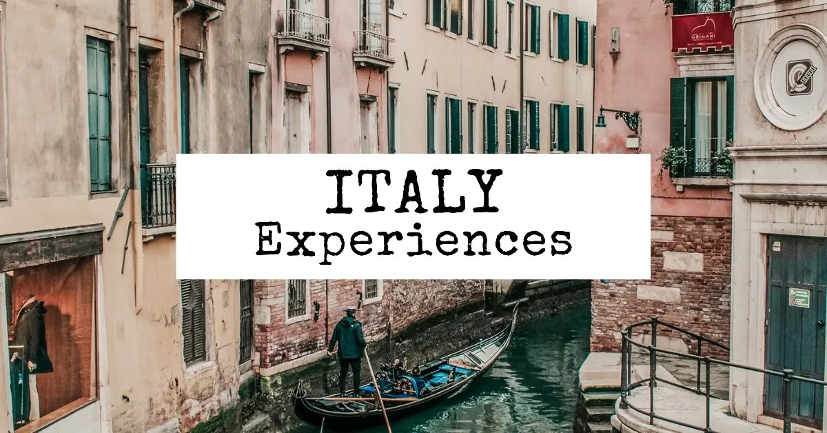 featured blog image | experiences in italy