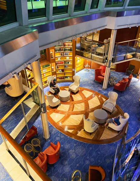 library on a cruise ship