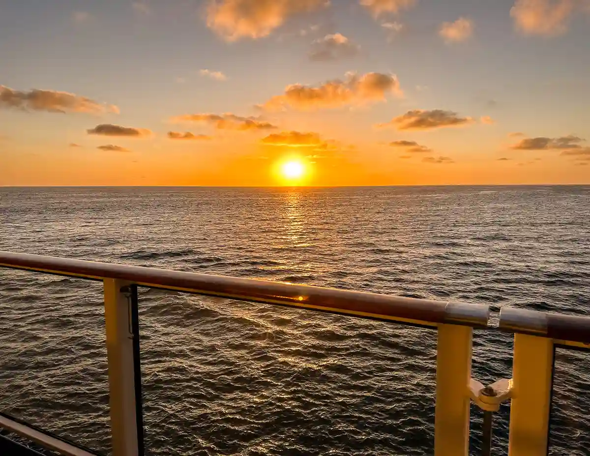beautiful sunset on a mexican riviera cruise