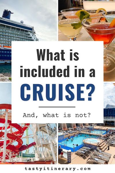 pinterest marketing pin | what is included in a cruise