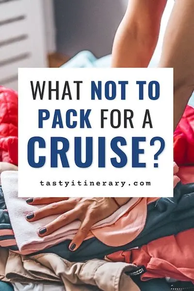 pinterest marking image | what not to bring on a cruise