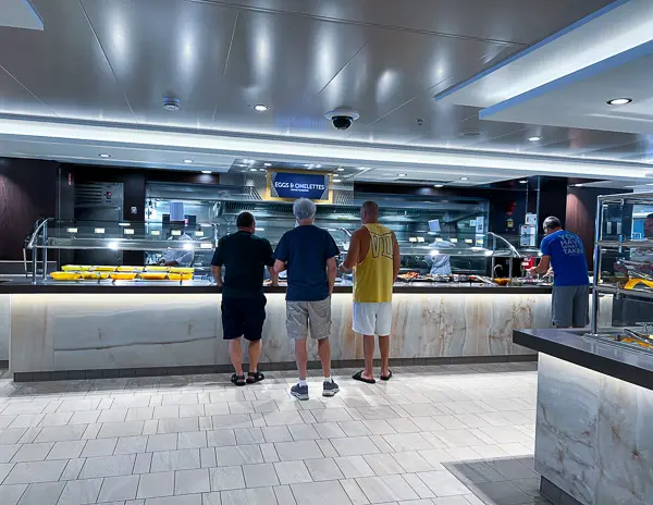 buffet station on the norwegian joy