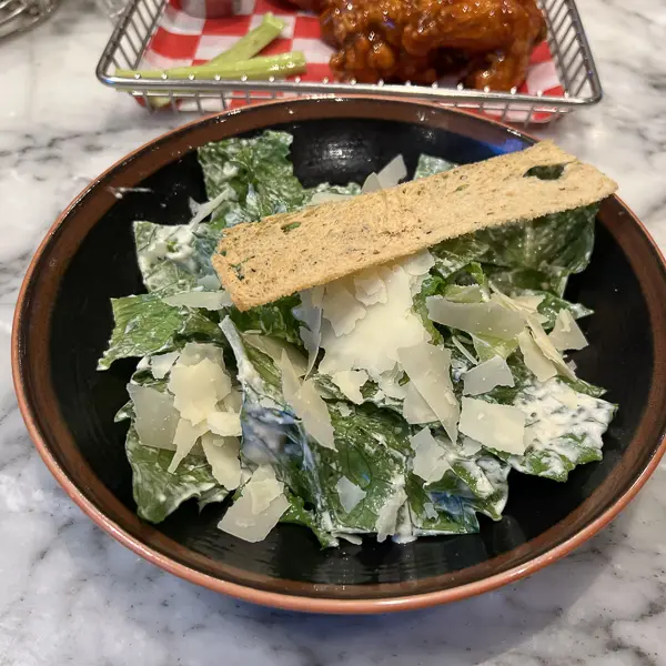 caesar salad at the local on ncl joy