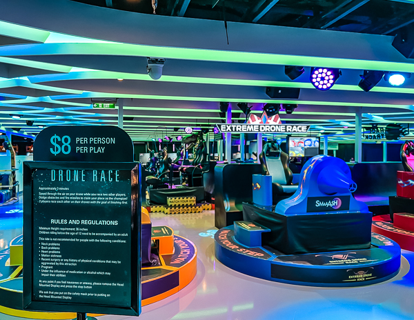 drone race inside the galaxy pavilion norwegian joy