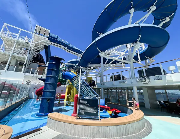 water slides on cruise ship