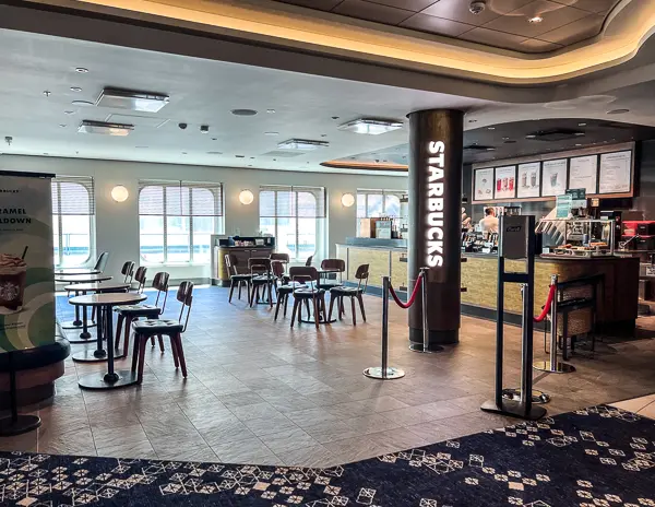 starbucks cafe on cruise ship