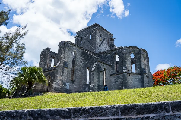 ruins of an unfinished church in bermuda