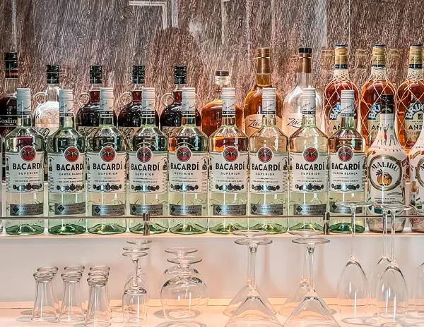 bottles of bacardi