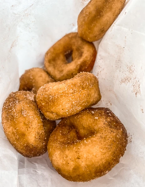 bag of apple cider mini donuts