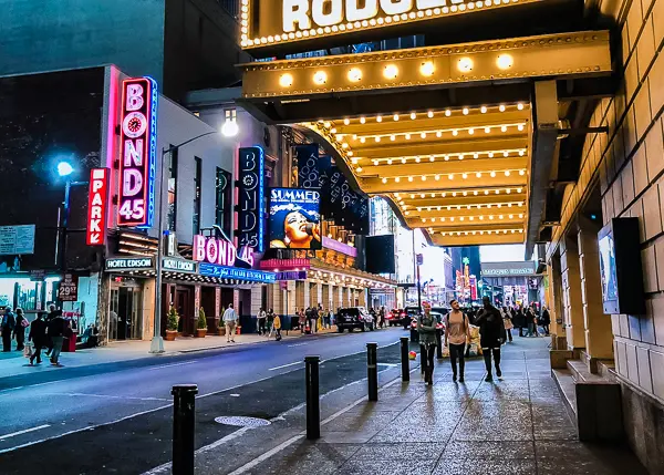 broadway new york city lights