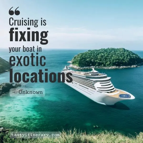 Cruising is fixing your boat in exotic locations