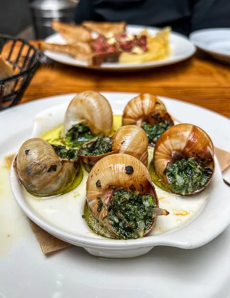 escargot from entre nous in pasadena