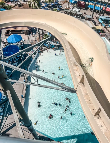from atop of high extreme at raging waters