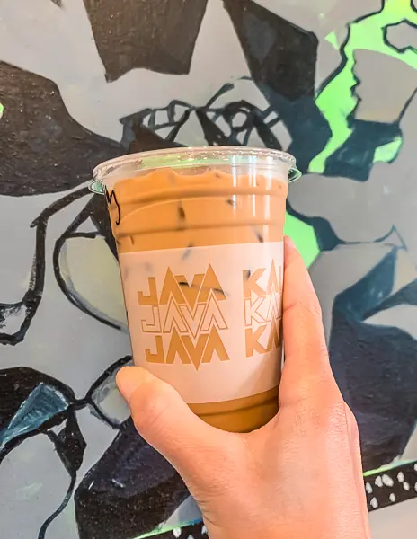 iced macademia nut latter from java kai