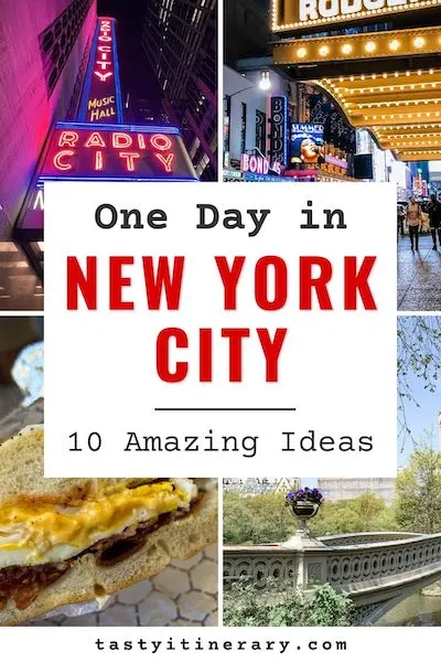pinterest marketing pin | one day in nyc