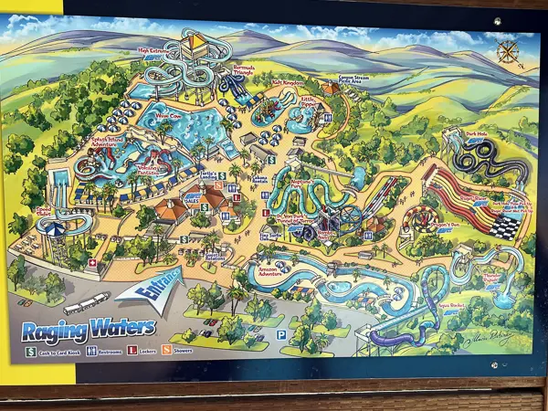 raging waters san dimas park map