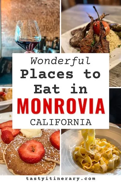 pinterest marketing image | restaurants in monrovia california