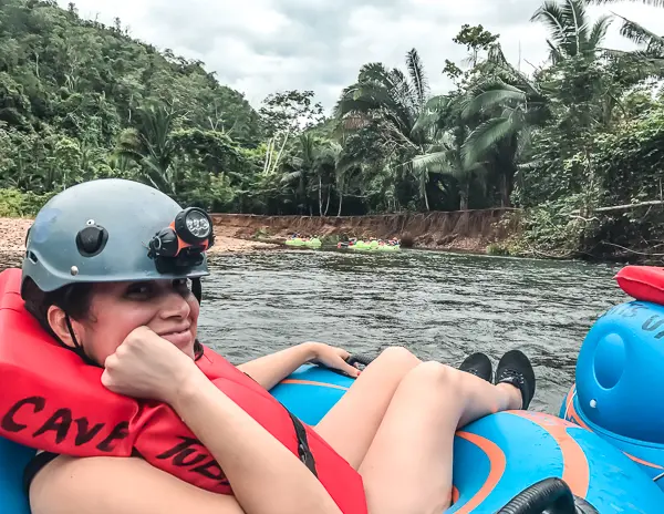 cave tubing in belize