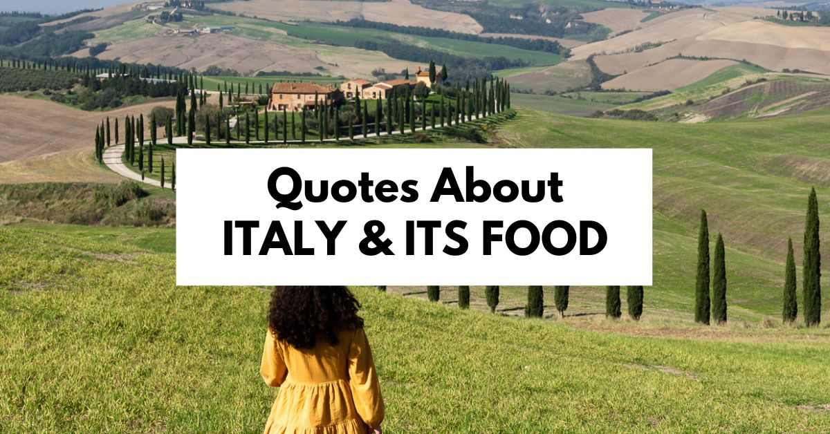 featured blog image with text quotes about italy