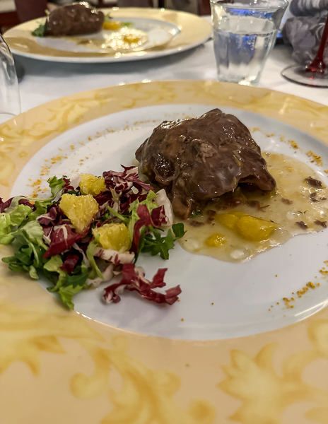 pork cheeks from taverna dei servi