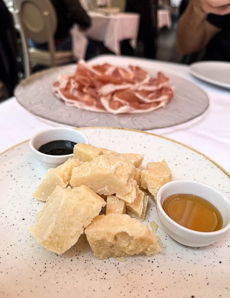 chunks of parmigiano reggiano of 26 months Parma italy