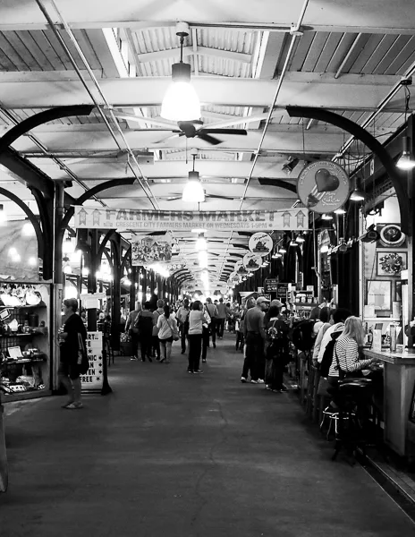 inside a busy day at the french market in the french quarters of new orleans