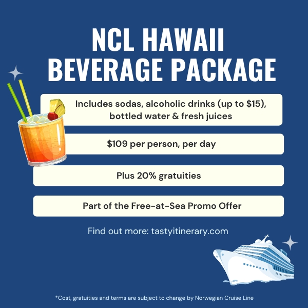 norwegian hawaii cruise drink package