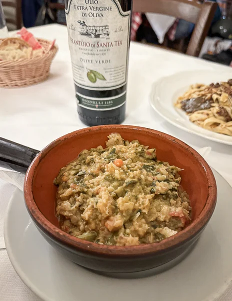 ribollita at acquacotta trattoria in florence italy