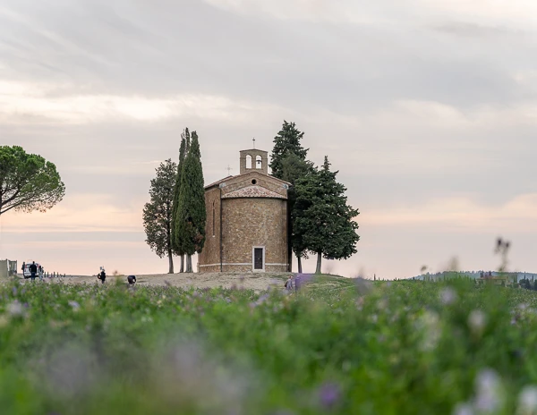 Chiesa di Vitaleta from Behind