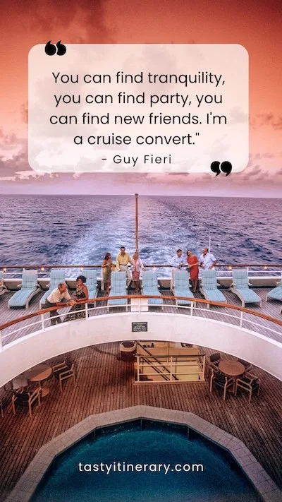 graphic on guy fieri's cruise quote