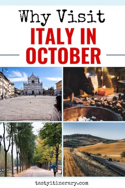 pinterest marketing pin | why visit italy in October