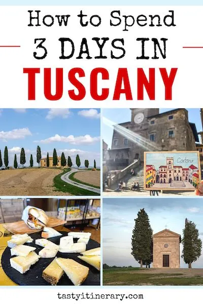 pinterest marketing pin | 3 days in tuscany itinerary