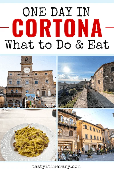 pinterest marketing pin | day trip to cortona italy