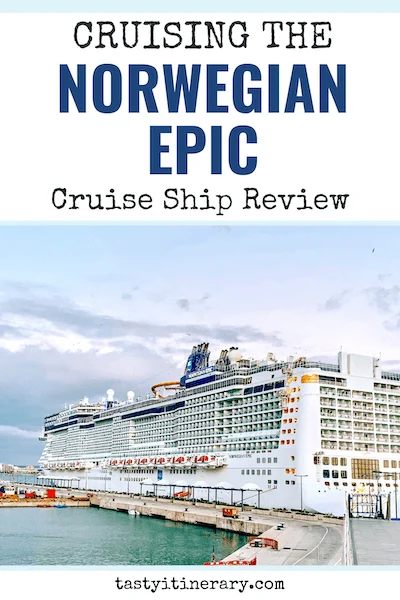 pinterest marketing pin | norwegian epic cruise ship review