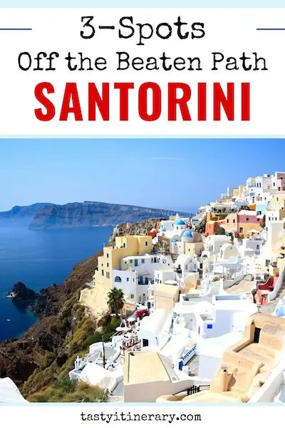 pinterest marketing pin | santorini greece off the beaten path