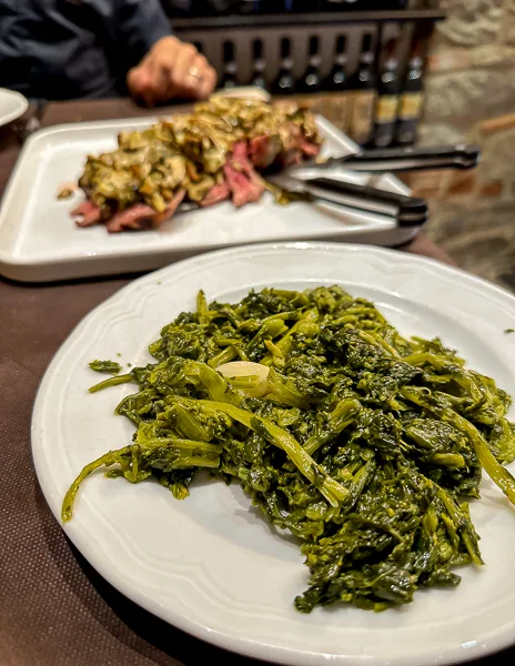 side of cooked rapini