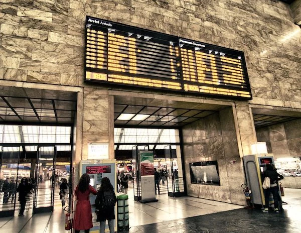 inside train station in florence santa maria novella