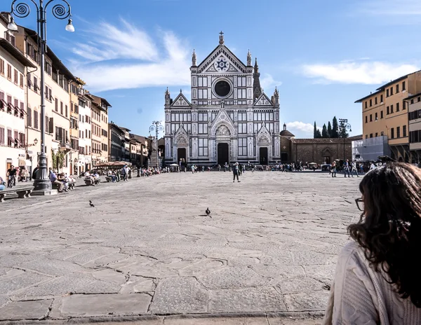 piazza santa croce in florence italy