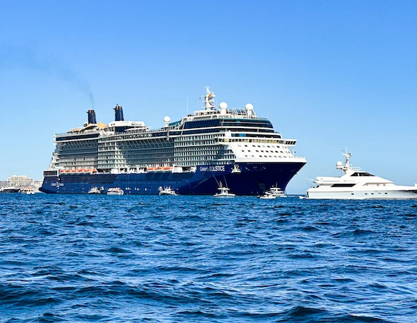 Celebrity Solstice Cruise Ship Docked in Cabo San Lucas Port