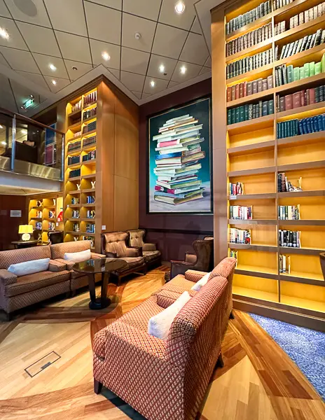library on the celebrity solstice