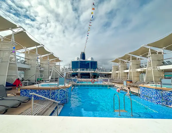 outdoor pools on are celebrity solstice