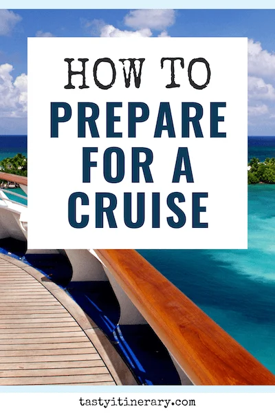 pinterest marketing pin | cruise prep tips