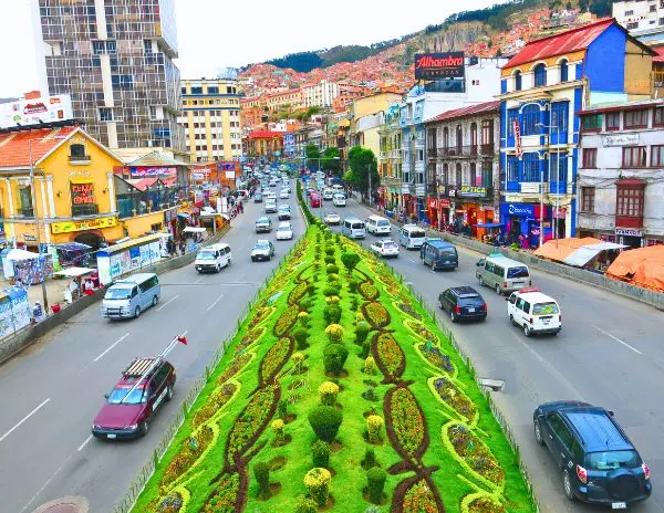 main street in la paz mexico 