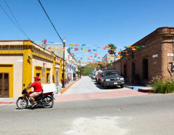 street in todos santos mexico