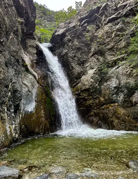 water at eaton canyon falls