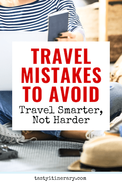 pinterest marketing pin | travel mistakes