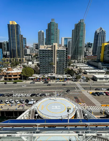 view of downtown san diego skyline from cruise ship