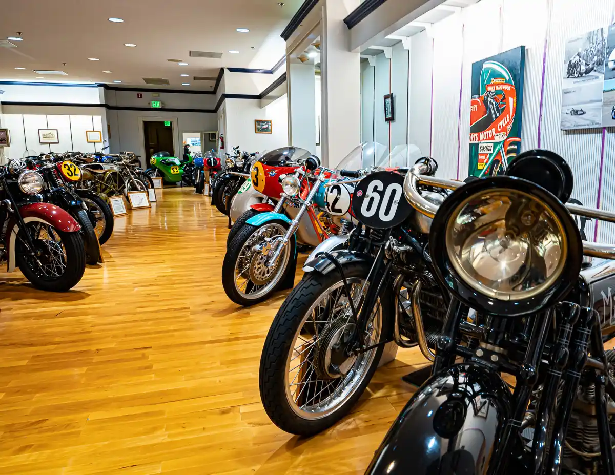 motocycles at solvang vintage motorcyle museum
