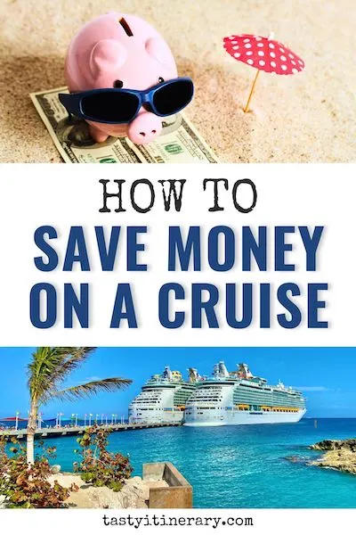 pinterest marketing pin | ways to save money on a cruise